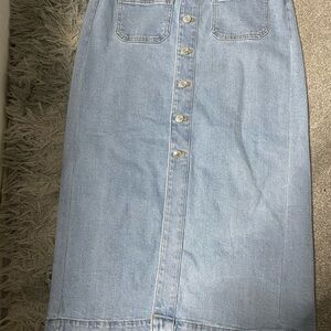 Ann Taylor Light Blue Denim Skirt